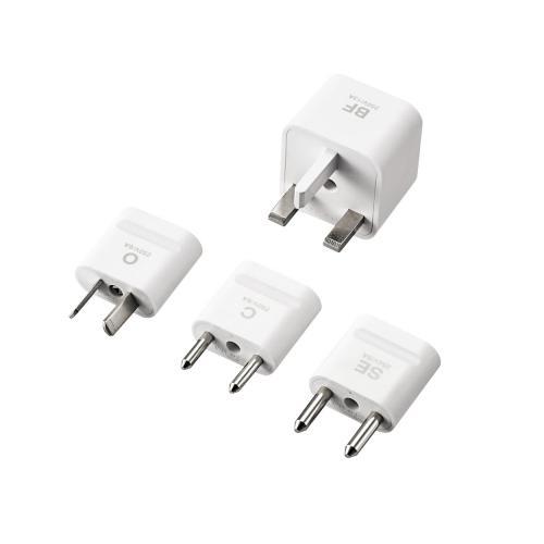 エレコム 海外用変換プラグ 4種セット T-HPSETWH エレコム 海外用変換プラグ 4種セット T-HPSETWH