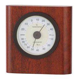 EMPEX 温度・湿度計 イートン 温度・湿度計 置用 TM-646 ウォルナット