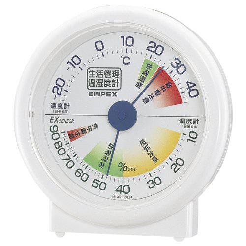 EMPEX 生活管理 温度・湿度計 卓上用 TM-2401 ホワイト EMPEX 生活管理 温度・湿度計 卓上用 TM-2401 ホワイト