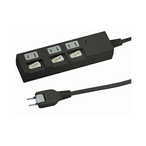 YAZAWA 個別スイッチ付節電タップ Y02BKS331BK