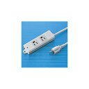 サンワサプライ 工事物件タップ(2個口・1m) TAP-KE2-1