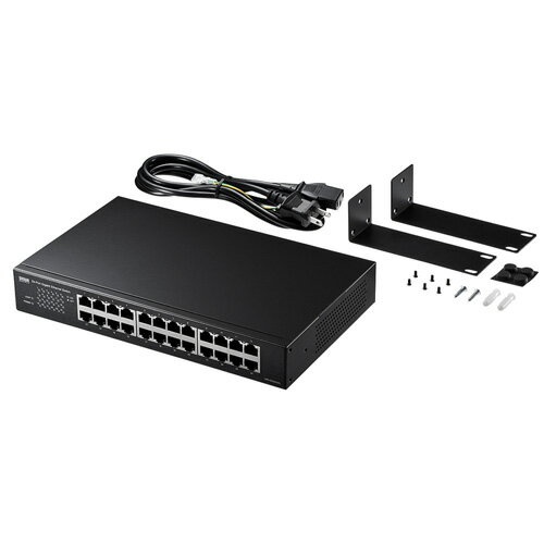 サンワサプライ Giga対応スイッチングハブ(24ポート)ループ検知機能つき LAN-GIGAH24L サンワサプライ Giga対応スイッチングハブ(24ポート)ループ検知機能つき LAN-GIGAH24L