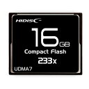 HIDISC CFカード 16GB 233x Read35MB/s MLCチップ搭載コンパクトフラッシュ TYPE 16GB　233倍速規格 コンパクトフラッシュ 容量 16GB 転送規格 UDMA7 Type Type1 サイズ 36.4mmx42.8mmx3.3mm■送料 送料無料。但し、沖縄・離島を含む(一部配送不可地域)のご注文は配達不可のためキャンセルさせて頂きます。