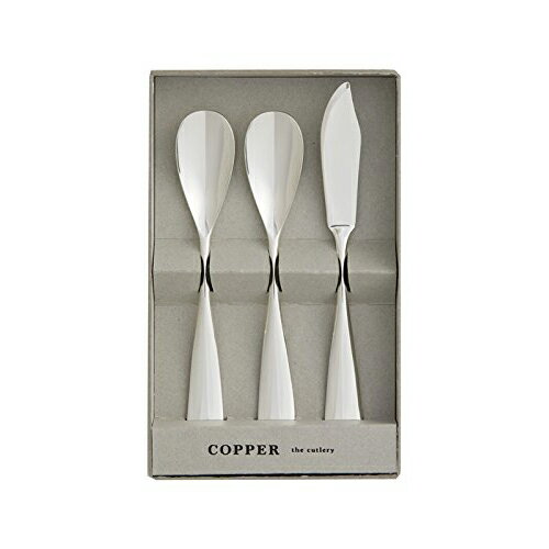 日本製 COPPER the cutlery EP3本セットミラーのみ) カトラリー スプーン バターナイフ ホテル 食器 カラトリー 高級感 国産 アイスクリームスプーン 北欧 贈答品 記念品 ノベルティ 手土産 プチギフト