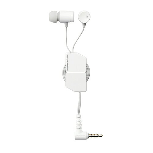 エレコム ステレオイヤホン/カナル型/φ3.5mm/マイク付/Fast Music/FR10CM/9.2mmドライバー/巻取/ホワイト EHP-FR10CMWH エレコム ステレオイヤホン/カナル型/φ3.5mm/マイク付/Fast Music/FR10CM/9.2mmドライバー/巻取/ホワイト EHP-FR10CMWH