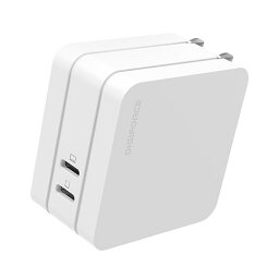 デジフォース Square スタイリッシュPD充電器 65W 2C ホワイト D0082WH