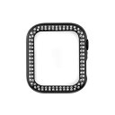 WEARPLANET ラインストーンハードケース de luxe for Apple Watch 44 ブラック WP23222AWBK(2)