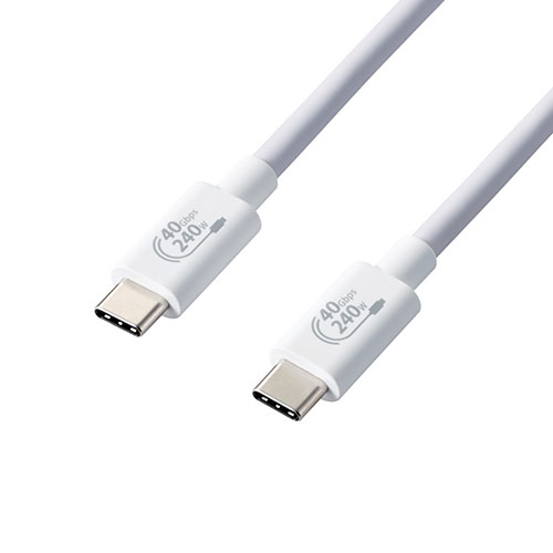 GR USB4P[u/C-C^Cv/Fؕi/USB Power DeliveryΉ/240W/1.0m/zCg USB4-CCPE10NWH