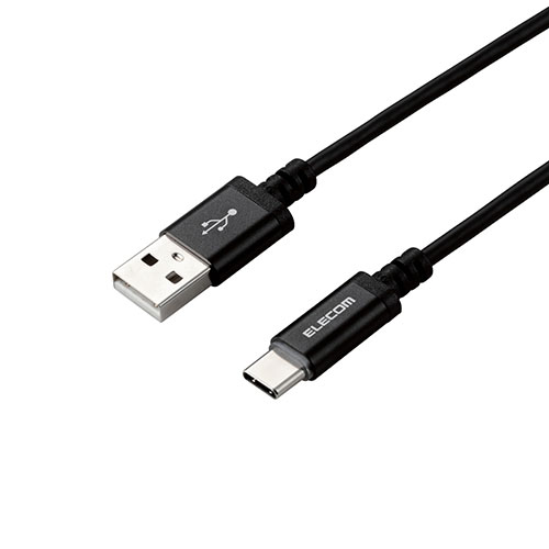 GR USB-A to USB Type-CP[u/LEDCgt/^b`ZT[/1.2m/ubN MPA-ACT12BK