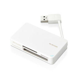 エレコム USB2.0対応メモリカードリーダー/ケーブル収納型タイプ MR-K304WH