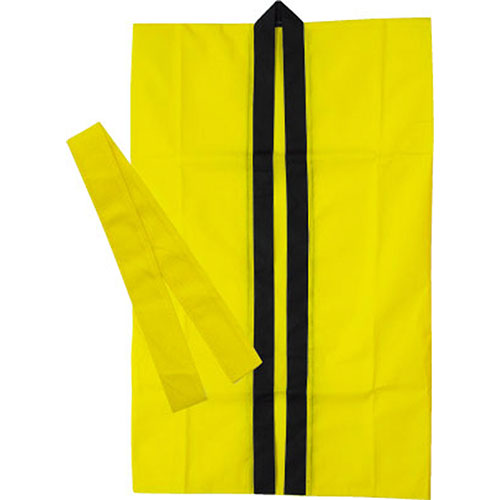 【20個セット】 ARTEC ロングハッピ不織布 黄 S(ハチマキ付) ATC1169X20