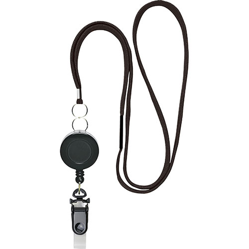 ソニック SONiC リール式 吊下げひも バラ 黒 NF-569-D