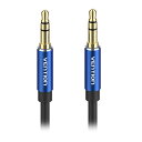VENTION 3.5mm Male to Male オーディオケーブル 0.5m Blue アルミニウム合金 BA-4391(2)