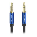 VENTION 3.5mm Male to Male オーディオケーブル 1m Blue アルミニウム合金 BA-4407