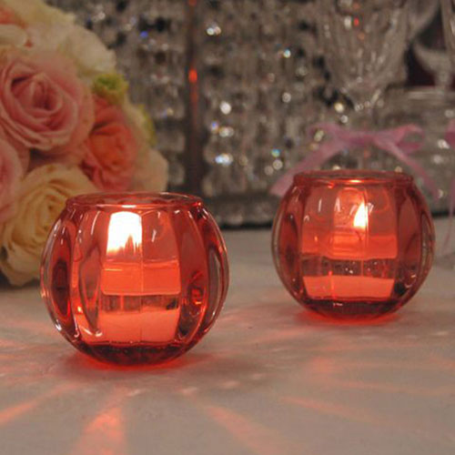 ナイススタイルの【6個セット】 ペガサスキャンドル offti キャンドルグラス スクワッシュ ピンク offti-08517606X6｜アングル2