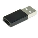 【10個セット】 日本トラストテクノロジー TypeC→USB2.0(A)変換コネクター (ブラック) TCU20A-BKX10(2)