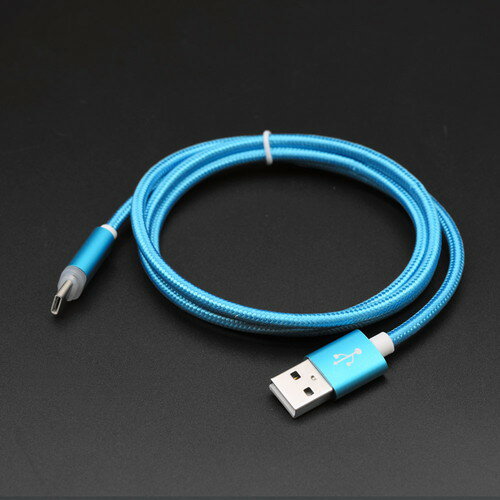 【5個セット】 日本トラストテクノロジー Type-C充電おしらせケーブル 1m ブルー JTINDTC-BLX5