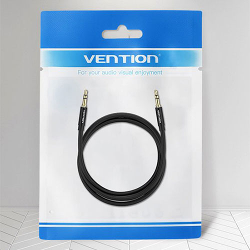 【10個セット】 VENTION 3.5mm Male to Male オーディオケーブル 1m Black アルミ...