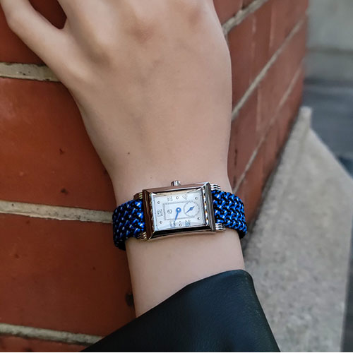 LOV-IN Bouquet ラヴィンブーケ×京都丹後ジャカードウォッチ ラインドット 丹後ブルー LVB141S1