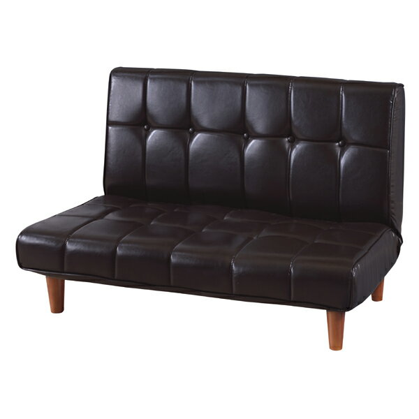 フロアソファ ローソファ ポケットコイル リクライニングソファー レザー コンパクト ソファ 2人掛け 二人掛け 2人用 イス 椅子 チェアー 北欧 モダン レトロ カフェ風 西海岸 ブルックリン おしゃれ かわいい リビング 一人暮らし