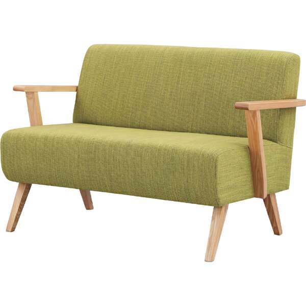 ソファ 2人掛け 二人掛け 2人用 イス 椅子 チェアー チェア 肘付き 木製 北欧 モダン レトロ カフェ風 西海岸 ブルックリン おしゃれ かわいい リビング 一人暮らし