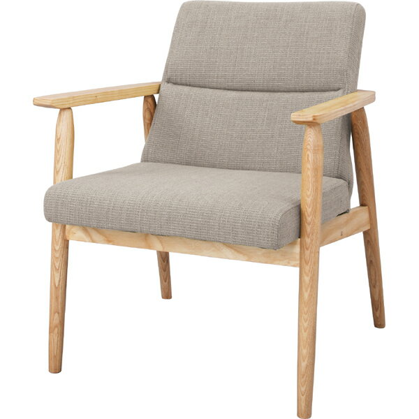 ソファー ソファ 1人掛け 一人掛け 1人用 イス 椅子 チェアー チェア 肘付き 木製 北欧 モダン レトロ カフェ風 西海岸 ブルックリン おしゃれ かわいい リビング 一人暮らし ベージュ