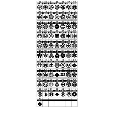 家紋入りフォーマル3点セット(カフス タイピン ラベルピン) ◆丸に五本骨扇 kf3-70