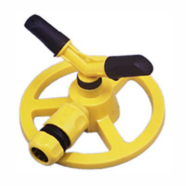 送料無料 ツーアームスプリンクラー イエロー