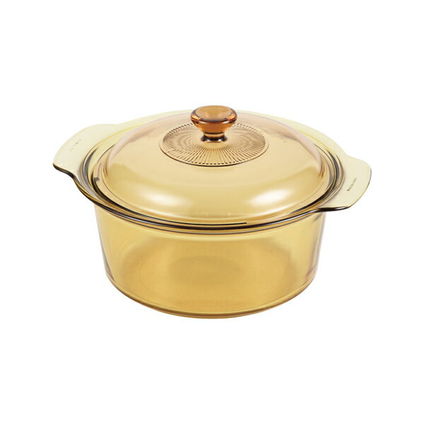 VISIONS スープポット3.5L なべ 両手鍋 お鍋 キッチン おしゃれ ガラス製 超耐熱ガラス