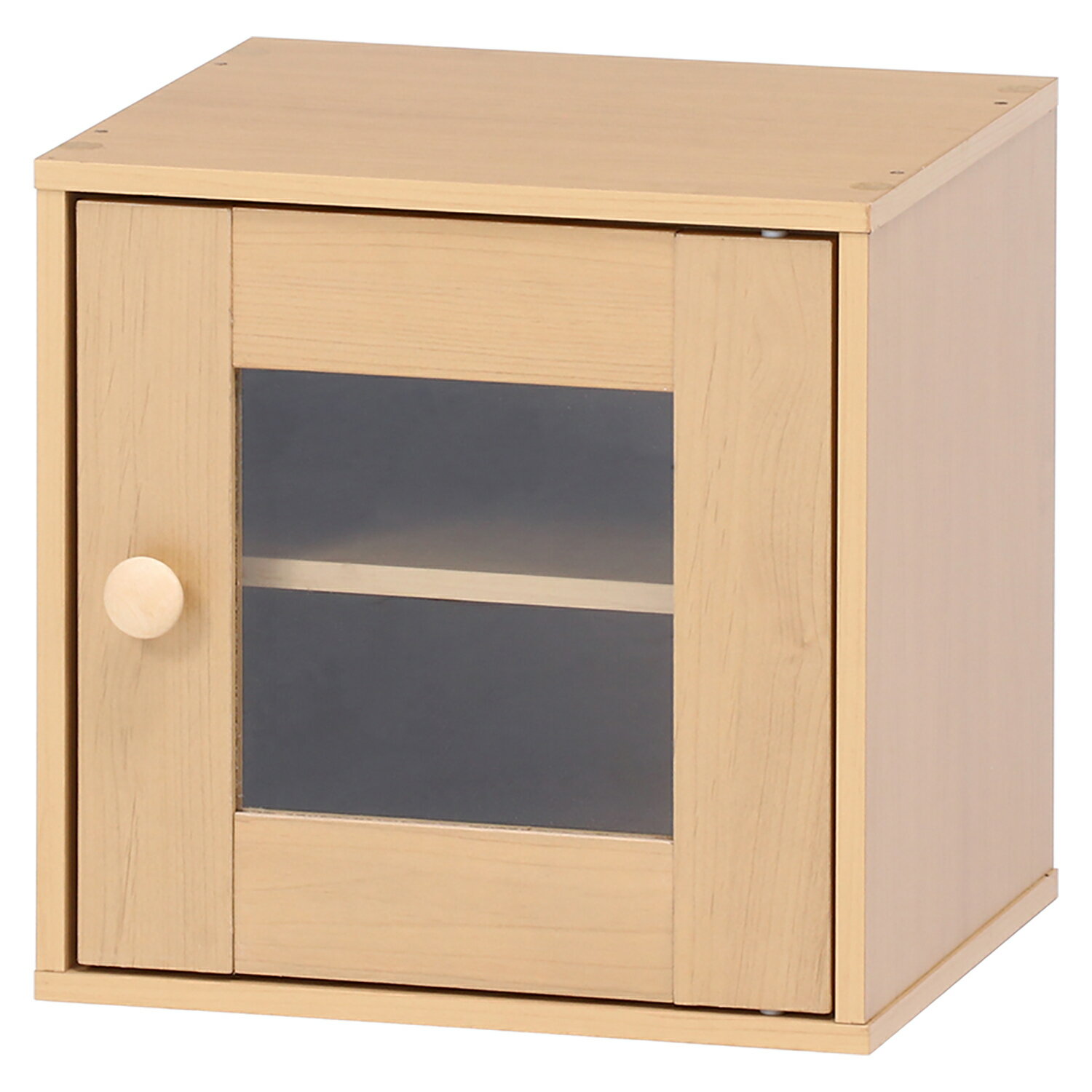 [C/D:99898] キューブボックス ガラス扉 NA