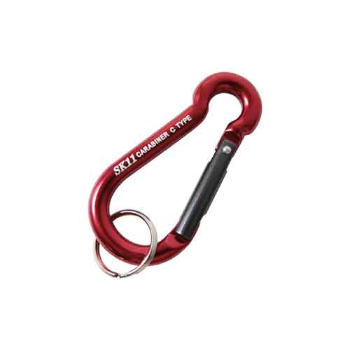 SK11・アルミカラビナC・SAC−660Cレッド