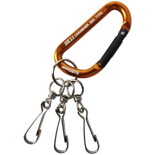 SK11・アルミカラビナB3・SAC880B3ゴールド