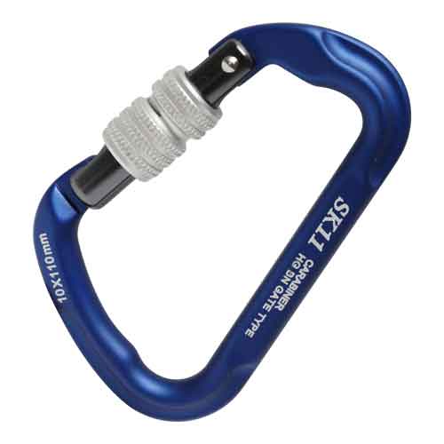 SK11・ロックアルミカラビナHG・SAC−HGNブルー