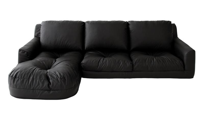 日本製 カウチソファ 3人掛け レザータイプ 左コーナーセット L字型 フロアソファ ウィズロー ソファー..