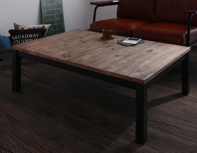 古木風ヴィンテージデザインこたつテーブル Nostalwood ノスタルウッド 4尺長方形(80×120cm) (送料無料) 040601428