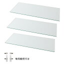 LEDコレクションラック ワイド 専用別売品 ガラス棚3枚セット 奥行39cm用 (送料無料) 500023851