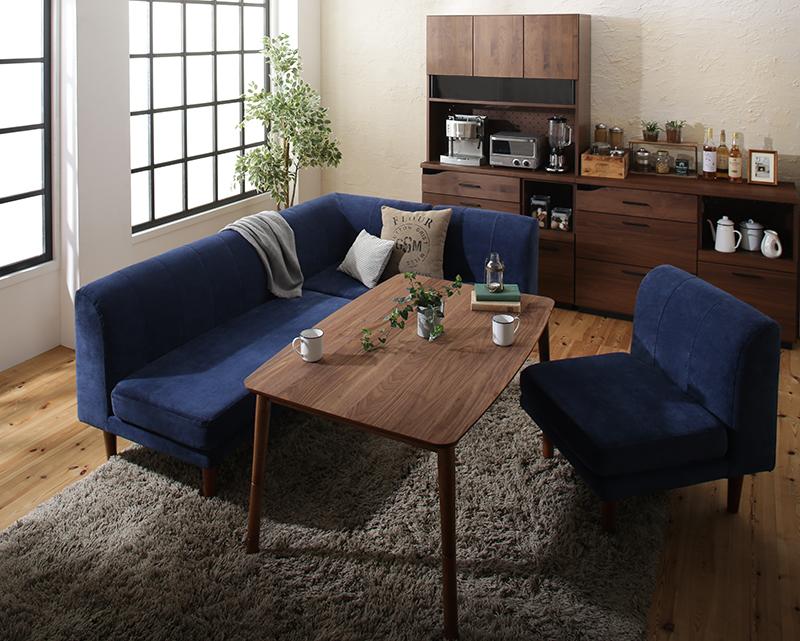 ダイニングこたつ セット 5点セット(テーブル W120+2Pソファ1脚+1Pソファ2脚+コーナーソファ1脚)ダイニングソファー ハイタイプ ダイニングテーブル 食卓セット ベージュ ブラウン モスグリーン ネイビー 秋冬 木製 木目 オールシーズン リビングこたつ ダイニングテーブル