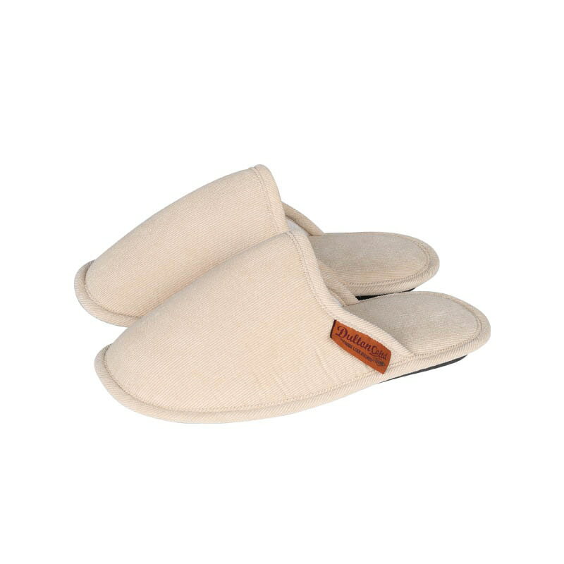 CORDUROY SLIPPERS EV WOMEN/BEIGE コーデュロイ スリッパ EV ウィメン DULTON ダルトン おしゃれ 袋付き ルームシューズ 来客用 入院用 参観日 インテリア アンティーク