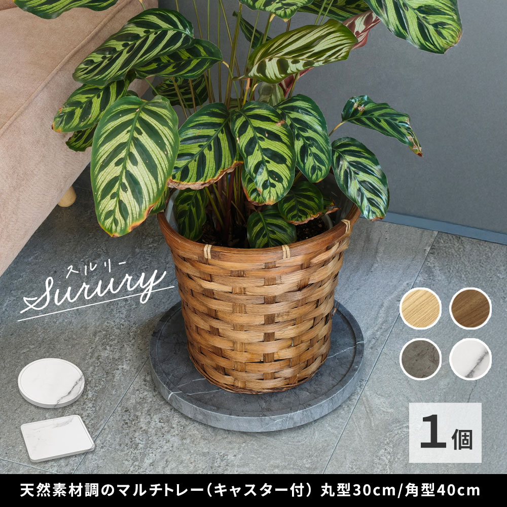 マルチトレー キャスター付 丸型 30cm スタンド ベース プランター 植物 フラワー ...