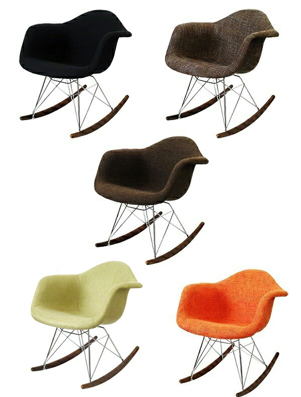 ロッキングチェア イームズ ファブリック仕様 書斎チェア ラウンジチェア デザインチェア デザイナーズ RAR おしゃれ 布張り 北欧 モダン アンティーク かっこいい 高級感 ロビーチェア レトロ インテリア ミッドセンチュリー 布製 アームチェアのサムネイル
