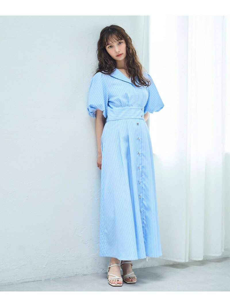 【SALE／30%OFF】2025春夏新作 パフスリーブシャツワンピース 31 Sons de mode トランテアン ソン ドゥ モード ワンピース・ドレス シャツワンピース ブラウン ベージュ【RBA_E】【送料無料】[Rakuten Fashion]