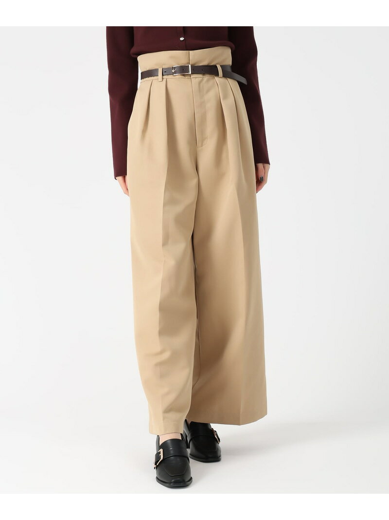 2025秋冬新作 合皮ベルト付チノパンツ 31 Sons de mode トランテアン ソン ドゥ モード パンツ チノパンツ グレー ブラウン【送料無料】[Rakuten Fashion] 31sonsdemode-10004504 31 Sons de mode パッケージ画像