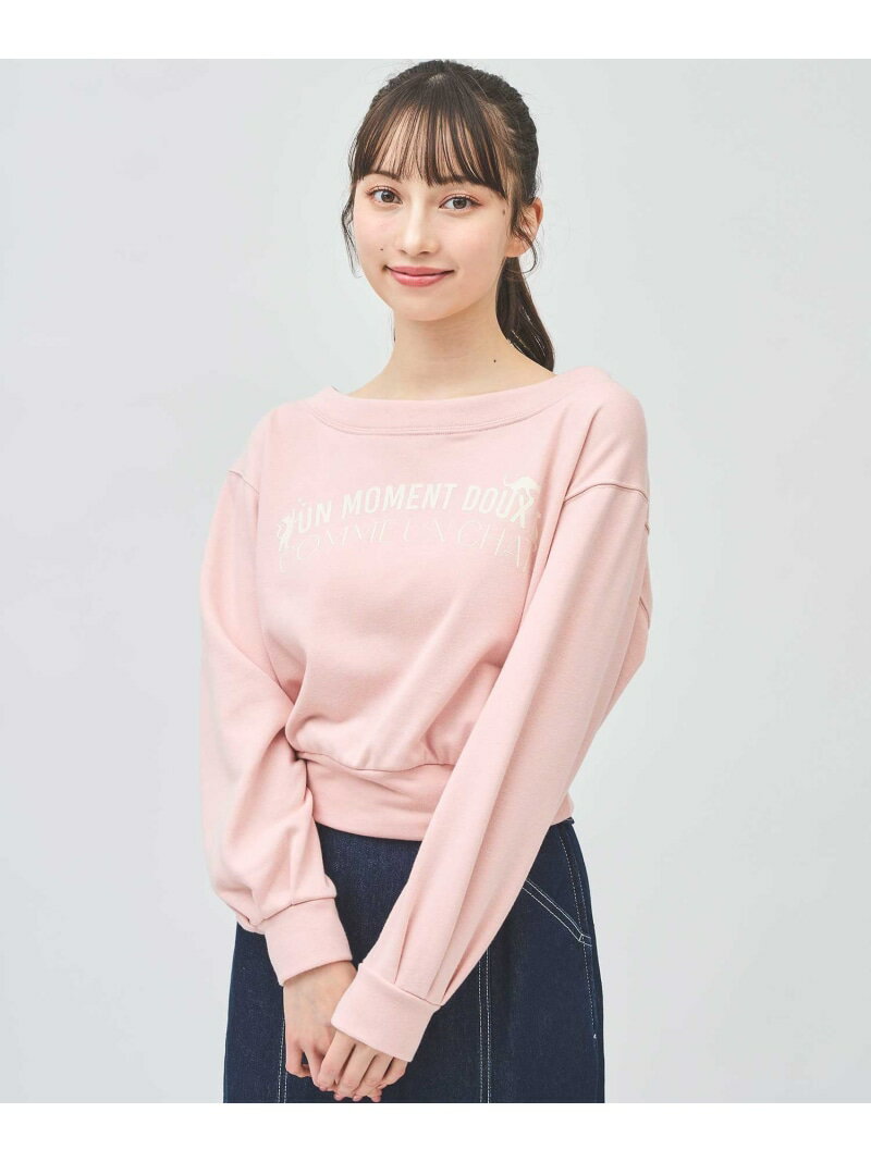 【SALE／30%OFF】2025春夏新作 ネコロゴオフショルプルオーバー 31 Sons de mode トランテアン ソン ドゥ モード トップス その他のトップス ホワイト ネイビー ピンク【RBA_E】【送料無料】[Rakuten Fashion]