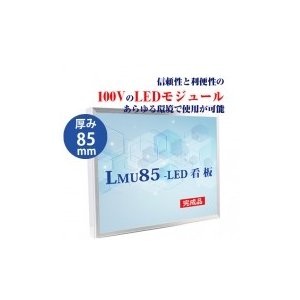 大型商品】看板 LEDファサード/壁面看板 薄型 内照式 W900mm×H900mm lmu-10013【代引き不可】