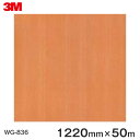 ダイノックシート<3M><ダイノック>フィルム 木目シート Wood Grain ウッドグレイン メイプル 柾目 WG-836 原反巾 1220mm 1巻(50...