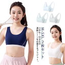 スポーツブラ ブラジャー ジュニア 女の子 インナー 2枚セット ノンワイヤー スポーツ ブラ キッズ 中学生 小学生 ブラトップ 通気 下着 女子 チューブト...