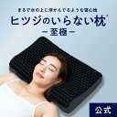 枕 【枕カバー付き】 ヒツジのいらない枕 -至極- ブラック まくら 柔らかい ジェル 首 肩こり 首こり 洗える 寝返り 横向き 仰向け うつ伏せ 昼寝 いびき 予防 防止 ゲル 低反発枕 高反発枕 蒸れない 冷感 ストレートネック ギフト 送料無料 公式