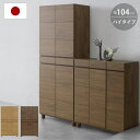 シューズボックス 下駄箱 玄関収納 ハイタイプ 靴箱 幅 104 cm スリム 約 40足 収納 収納棚 おしゃれ 靴棚 食器棚 棚 ラック 大容量 新生活 大川家具