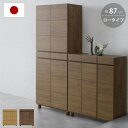 シューズボックス 下駄箱 玄関収納 ロータイプ 靴箱 幅 87 cm スリム 約 16足 収納 収納棚 おしゃれ 靴棚 食器棚 棚 ラック 大容量 新生活 大川家具