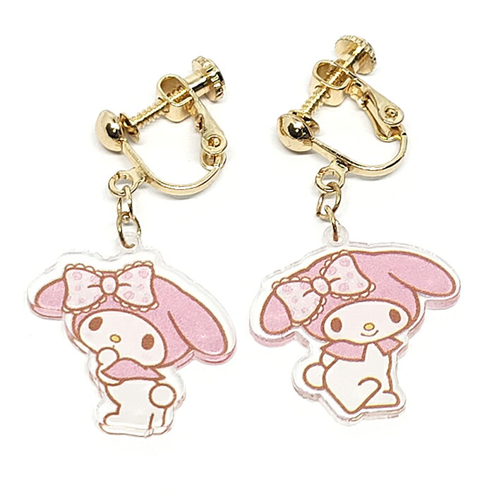 3.5 STUDIO 楽天市場店のマイメロディ マイメロ キャラクター アクセサリー イヤリング 子供 キッズ かわいい プレゼント プチプラ SER-6｜アングル2